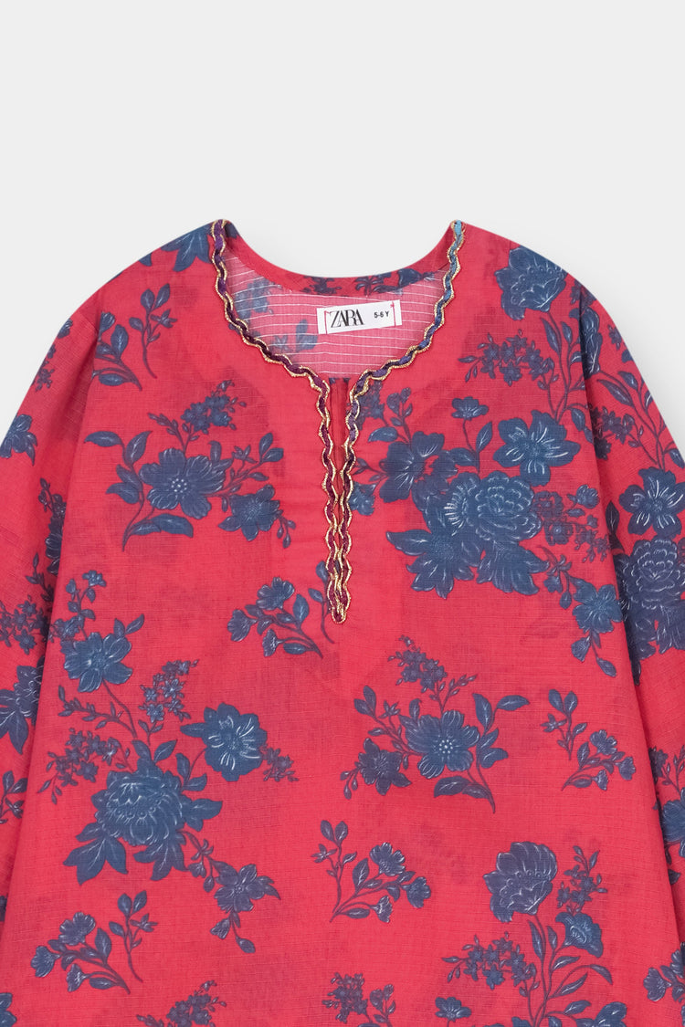 Luxury Dora Cotton Lawn Girls 2 Piece Suit