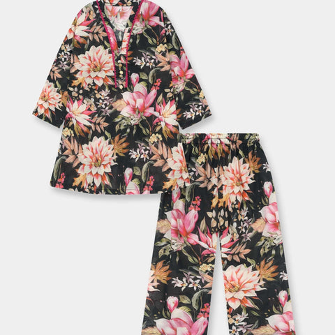 Luxury Cotton Lawn Girls 2 Piece Suit
