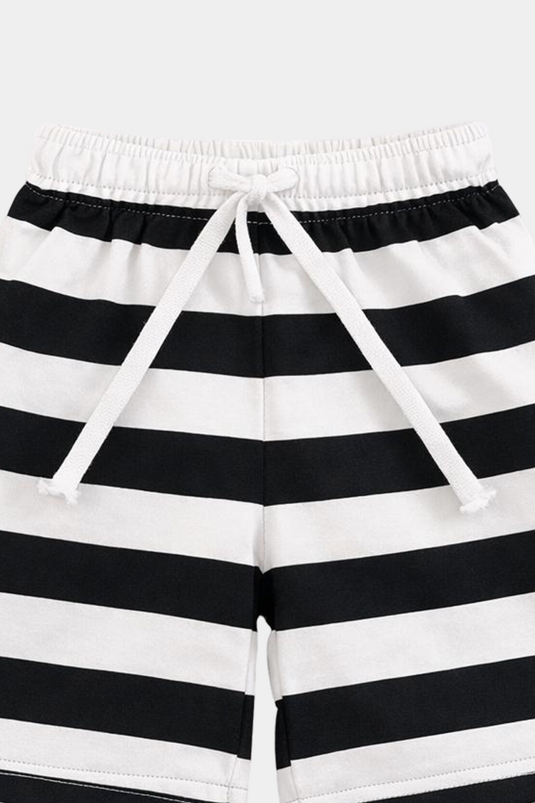 Adventure Begins Boys Summer Set – Monochrome Jeep Graphic Outfit - MYK_Fatimas