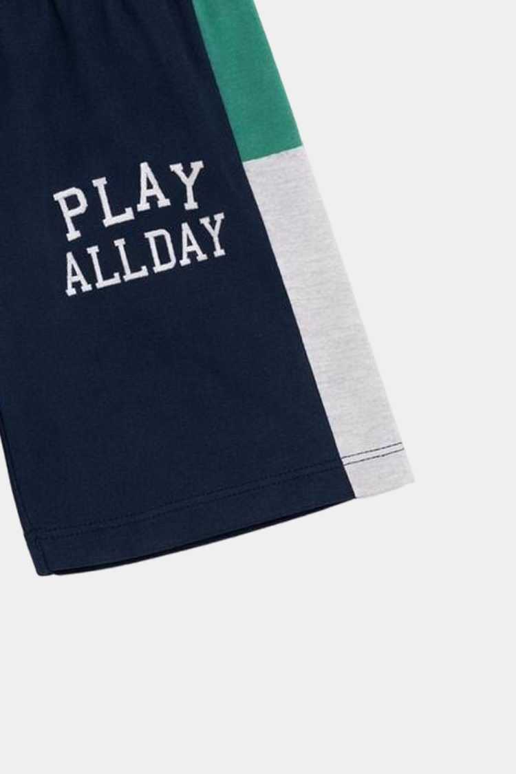 Play All Day Boys Cotton Summer Set – Sporty Colorblock Style - MYK_Fatimas
