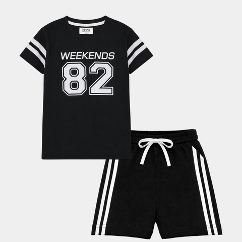 Black Weekend 82 Summer Outfit for Boys - MYK_Fatimas