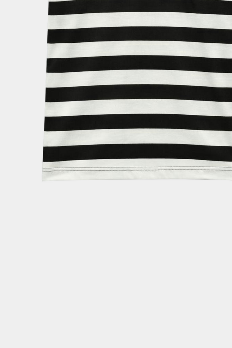 Boys Summer Striped Monster Truck Outfit – Black & White - MYK_Fatimas
