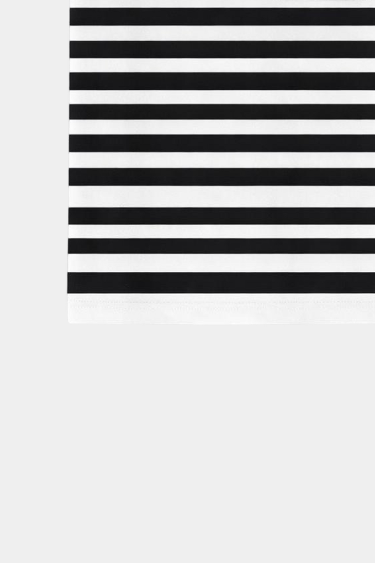 Boys' Striped Black & White Summer Co-Ord Set - MYK_Fatimas