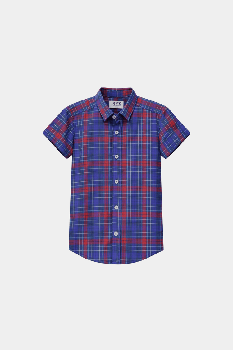 Blue & Red Checkered Shirt