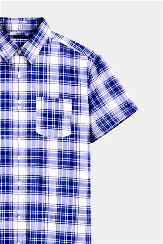 Boys' Blue & White Checkered Summer Set - MYK_Fatimas