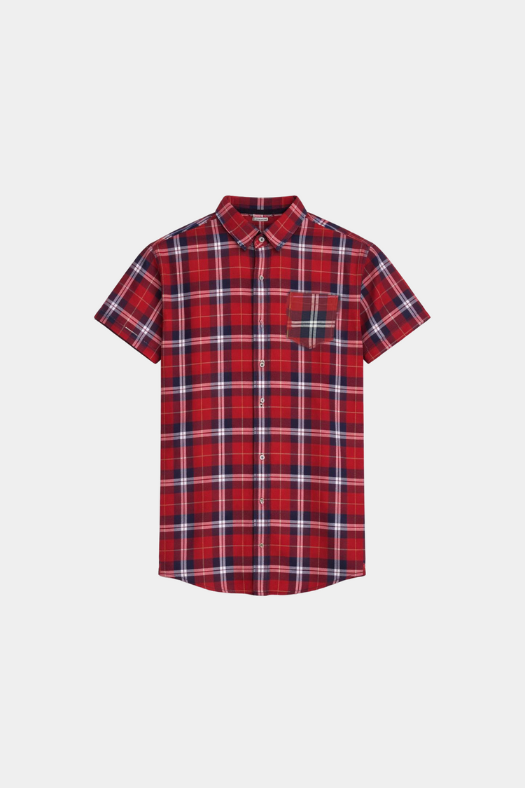 Boys' Red Plaid Summer Set - MYK_Fatimas