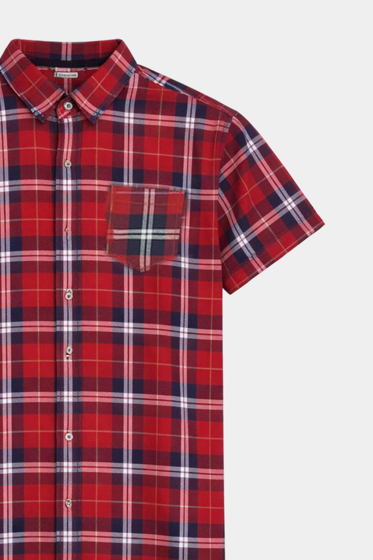 Boys' Red Plaid Summer Set - MYK_Fatimas