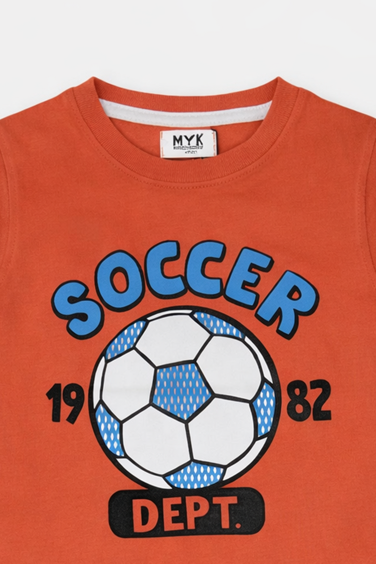 Soccer Dept. T-Shirt & Polka Shorts Set for Boys - MYK_Fatimas