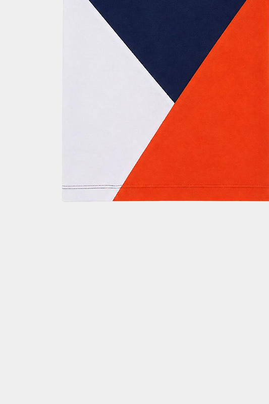 Orange , White and dark blue Boys Polo shirt