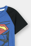 Boys' Superman Muscle Blue Graphic T-Shirt & Shorts Set - MYK_Fatimas