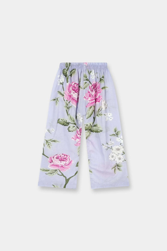 Luxury Cotton Lawn Girls 2 Piece Suit – Lilac Pink Floral - MYK_Fatimas