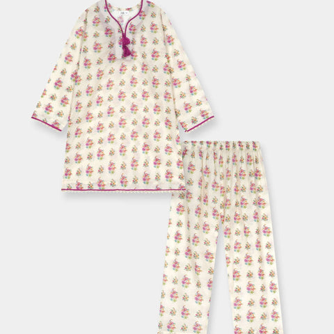 Luxury Dora Cotton Lawn Girls 2 Piece Suit 