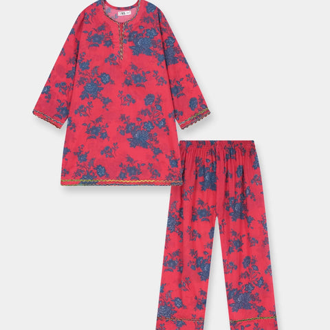 Luxury Dora Cotton Lawn Girls 2 Piece Suit
