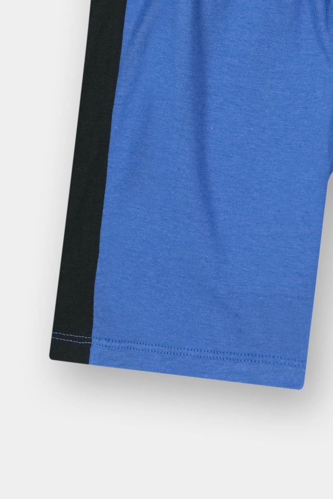 Boys' Superman Muscle Blue Graphic T-Shirt & Shorts Set - MYK_Fatimas
