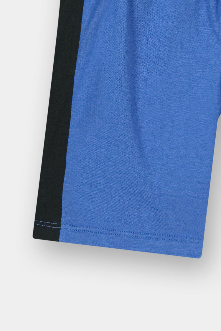 Boys' Superman Muscle Blue Graphic T-Shirt & Shorts Set - MYK_Fatimas