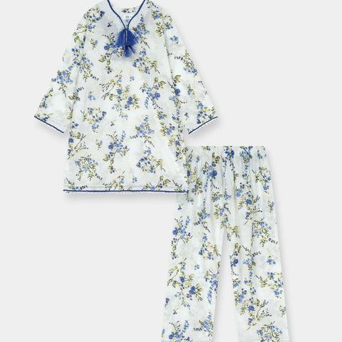 Luxury Dora Cotton Lawn Girls 2 Piece Suit