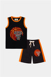 Never Give Up" Sleeveless Basketball Set for Boys – Summer Edition - MYK_Fatimas