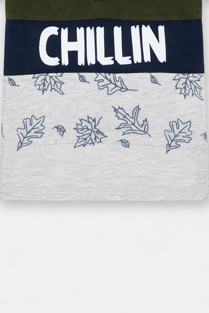 Boys Summer CHILLIN Printed T-Shirt & Shorts Set - MYK_Fatimas