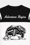 Adventure Begins Boys Summer Set – Monochrome Jeep Graphic Outfit - MYK_Fatimas