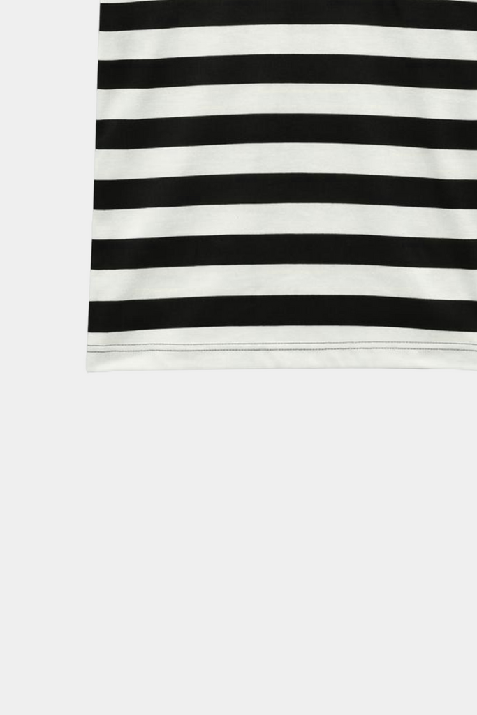 Boys Summer Striped Monster Truck Outfit – Black & White - MYK_Fatimas