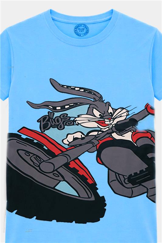 Bugs Bunny Boys' Summer T-Shirt & Shorts Set – Blue & Black - MYK_Fatimas
