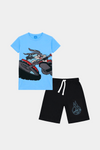 Bugs Bunny Boys' Summer T-Shirt & Shorts Set – Blue & Black - MYK_Fatimas