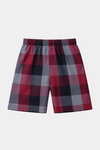 Boys Red & Grey Checkered Shirt with Matching Shorts Summer Outfit Set - MYK_Fatimas
