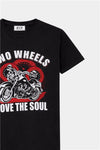 Two Wheels Kids Summer Set – Bold Black & Orange Biker Style - MYK_Fatimas