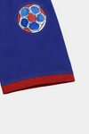 Boys' Summer Football Print T-Shirt & Shorts Set – Red, Blue & Grey Combo - MYK_Fatimas