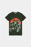 Boys Biker Graphic Summer T-Shirt – Dark Green - MYK_Fatimas
