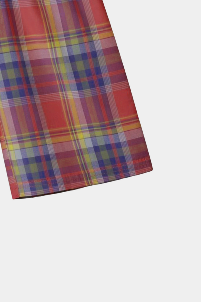 Boys Multicolor Plaid Shirt & Shorts Set – Summer Kids Outfit - MYK_Fatimas