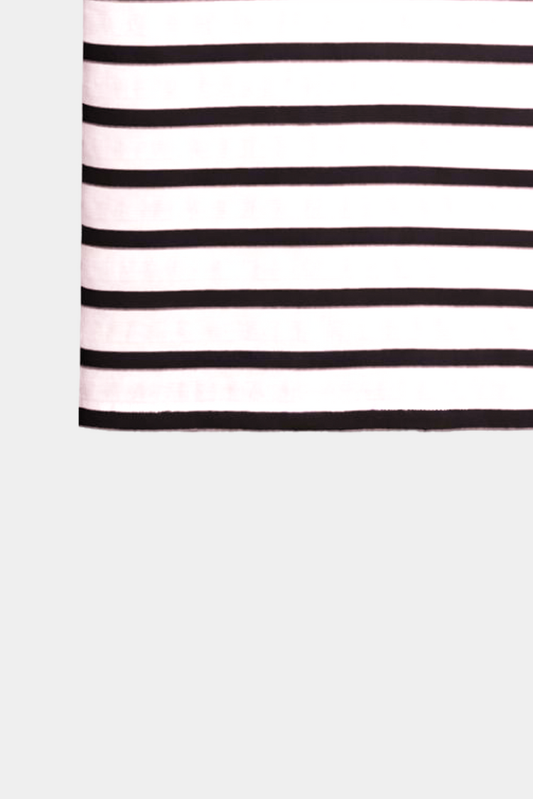 Boys' Striped “Game On” Maroon & White Summer Set - MYK_Fatimas