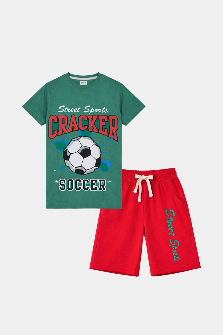 Boys' Soccer Street Sports Summer Set – Cracker Style for Cool Days - MYK_Fatimas