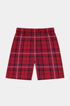 Boys Red Plaid Short Sleeve Shirt & Matching Shorts Summer Outfit Set - MYK_Fatimas