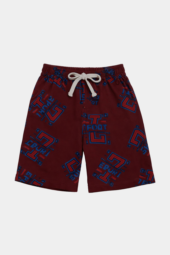 Sporty Maroon Summer Linen Co-Ord Set - MYK_Fatimas