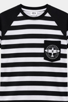 Boys Black & White Aeroplane Print Summer Co-Ord Set - MYK_Fatimas
