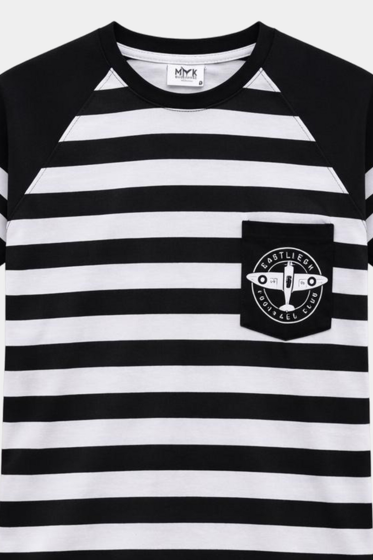 Boys Black & White Aeroplane Print Summer Co-Ord Set - MYK_Fatimas