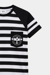 Boys Black & White Aeroplane Print Summer Co-Ord Set - MYK_Fatimas