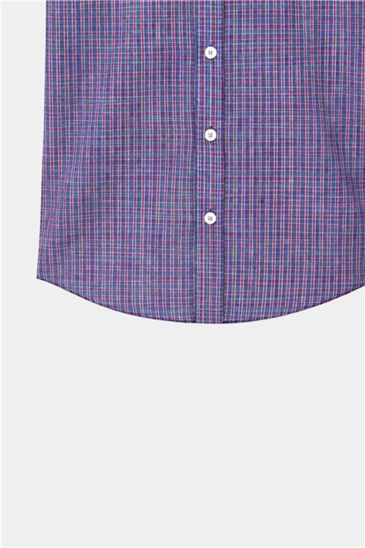 Boys Purple Checkered Short Sleeve Shirt & Matching Shorts Summer Outfit Set - MYK_Fatimas
