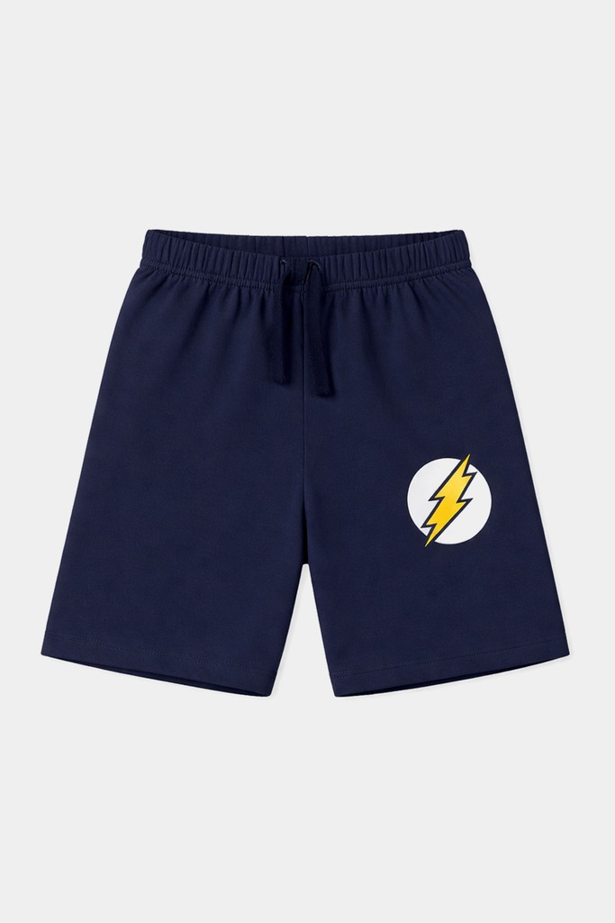 Boys' Striped Cotton Summer Set with Lightning Bolt Design - MYK_Fatimas