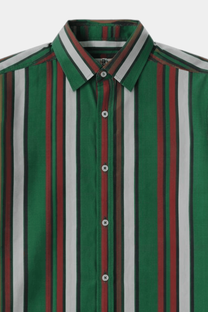 Boys Green Striped Shirt & Shorts Summer Outfit Set - MYK_Fatimas