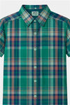 Boys Green Checkered Shirt & Matching Shorts Summer Outfit Set - MYK_Fatimas
