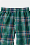 Boys Green Checkered Shirt & Matching Shorts Summer Outfit Set - MYK_Fatimas
