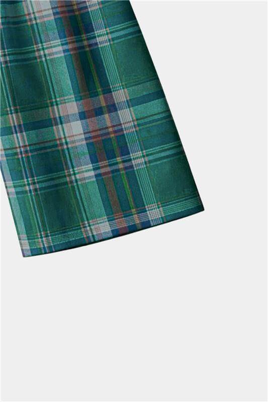 Boys Green Checkered Shirt & Matching Shorts Summer Outfit Set - MYK_Fatimas