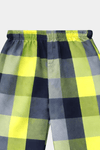 Boys Lime Green & Navy Checkered Shirt & Shorts Set - MYK_Fatimas