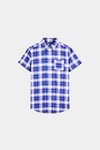 Boys' Blue & White Checkered Summer Set - MYK_Fatimas