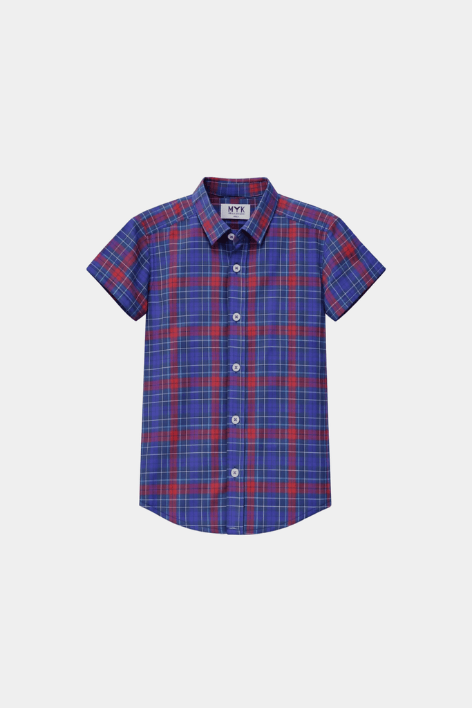 Blue & Red Checkered Shirt