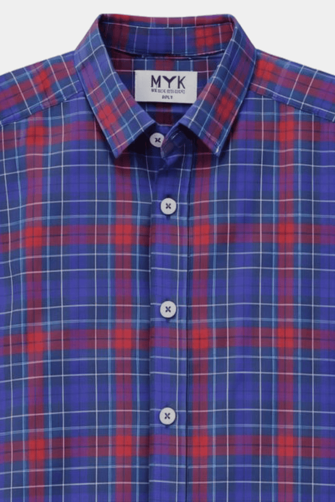 Blue & Red Checkered Shirt