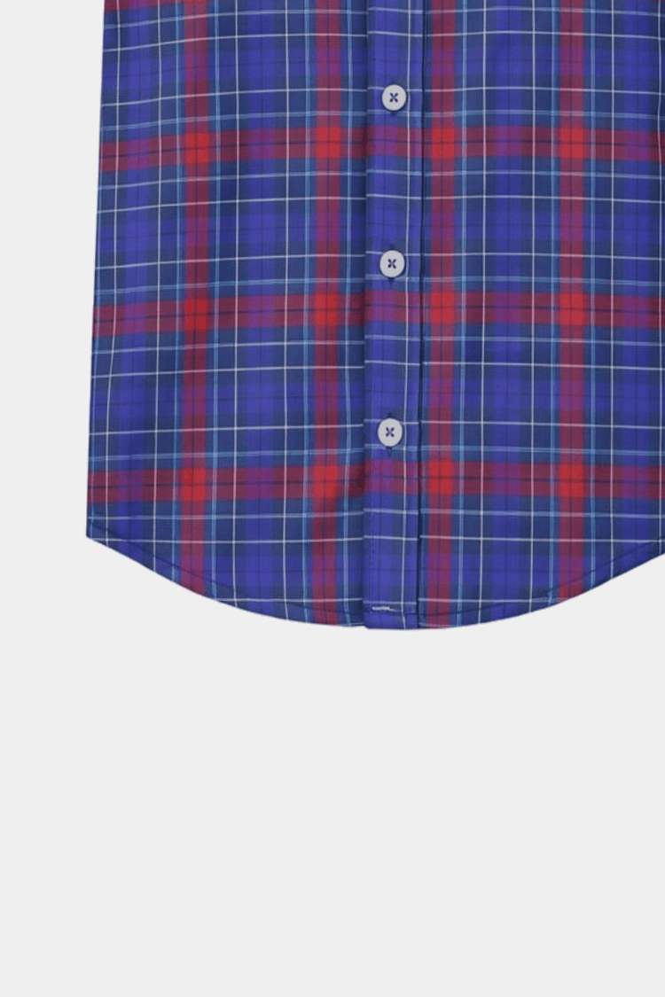 Blue & Red Checkered Shirt