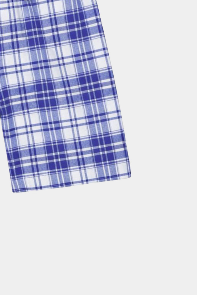 Boys' Blue & White Checkered Summer Set - MYK_Fatimas